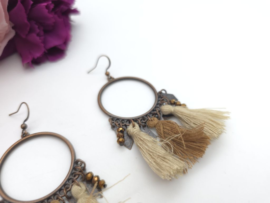 Boho Stil Ohrringe Vintage Ornament